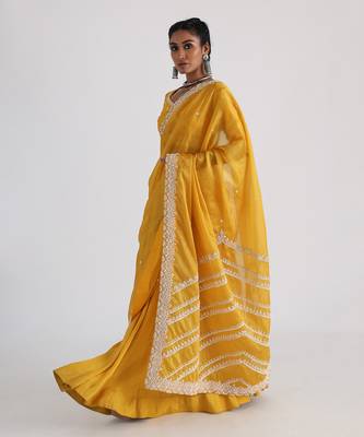Yellow Sunheri Lehenga Set 2