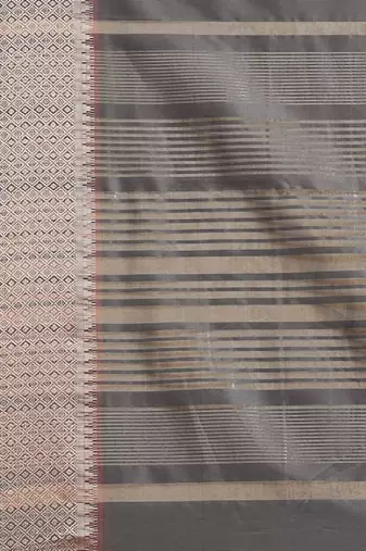 Riva enterprise women's soft cotton silk with designer golden broad border saree with blouse