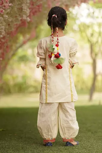 Self Texture Kurti and Salwar