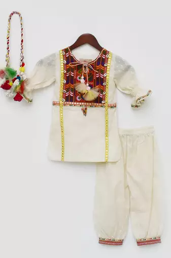 Self Texture Kurti and Salwar