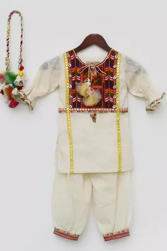 Self Texture Kurti and Salwar