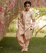 Pink Embroidery Ajkan and pink Salwar