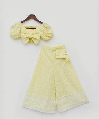 Yellow Embroidery Top and Sharara 3