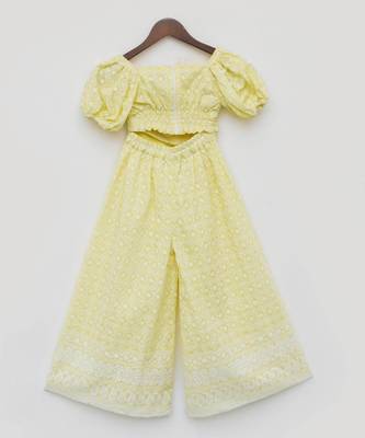 Yellow Embroidery Top and Sharara 4