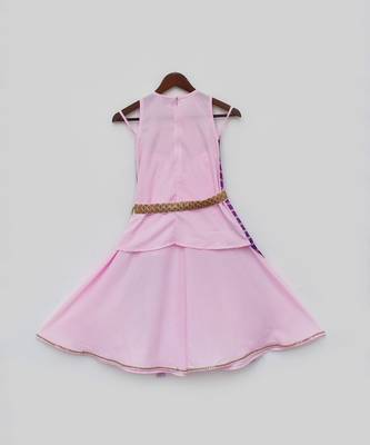 Pink Kurti Jacket and Sharara 5