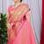 Pink pure heavy silk with gold zari kanchipuram indian luxury  wedding premium paithani saree with blouse