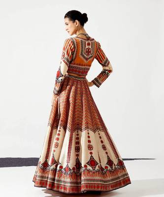 Wedding Designer OffWhite Chinon Lehengha Choli 4