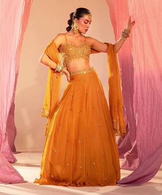 Yellow Lehenga Set 1