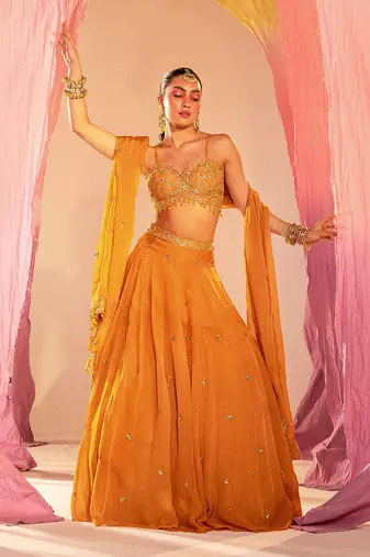Yellow Lehenga Set