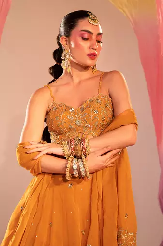Yellow Lehenga Set