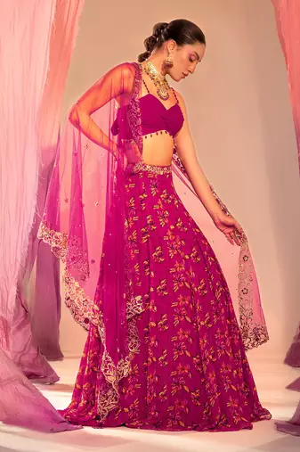 Purple Lehenga Set
