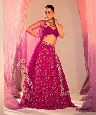 Purple Lehenga Set 3
