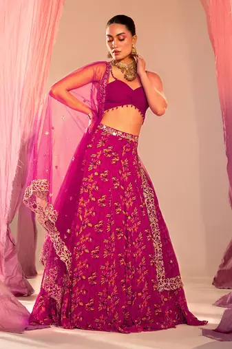 Purple Lehenga Set