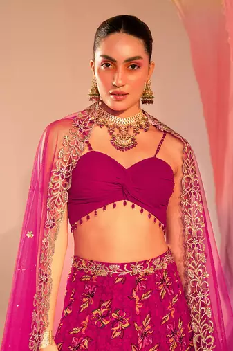 Purple Lehenga Set