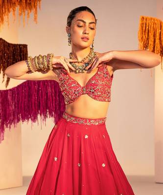 Rani Pink Lehenga Set 3
