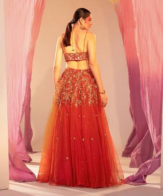 Orange Lehenga Set 2