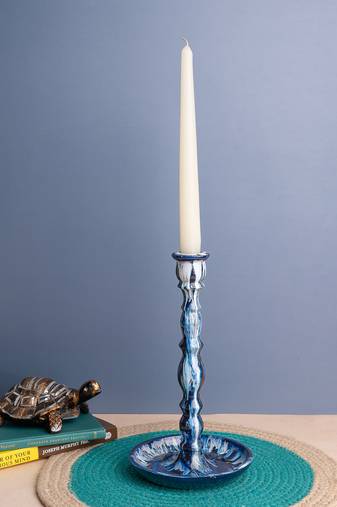 Sapphire Shine Candle Holder