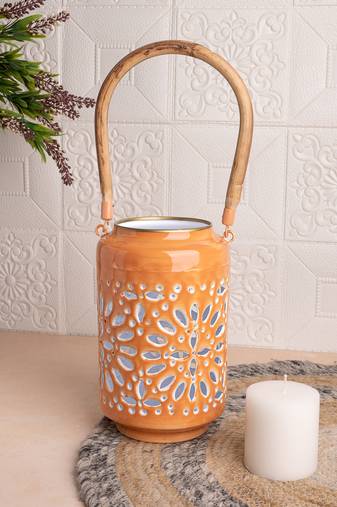 Tangerine Twilight Lantern
