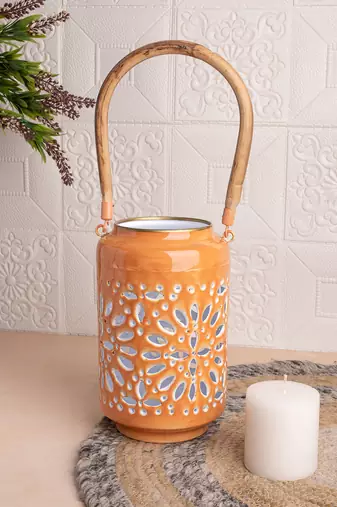 Tangerine Twilight Lantern