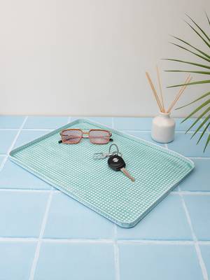 Seaside Blue Platter cum Organizer 1