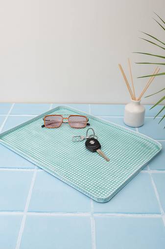 Seaside Blue Platter cum Organizer