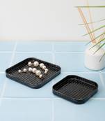 Charcoal Chic Platter cum Organizer