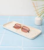 Dove Feather Platter cum Organizer