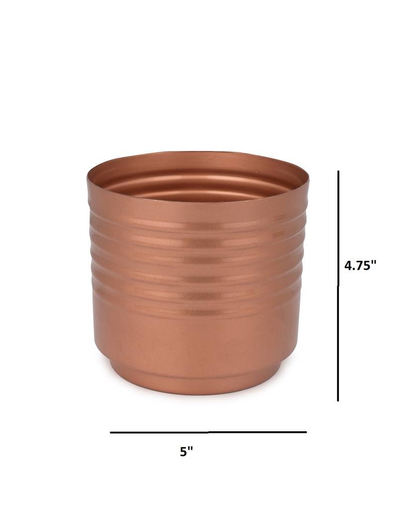 Copper Contour Planter
