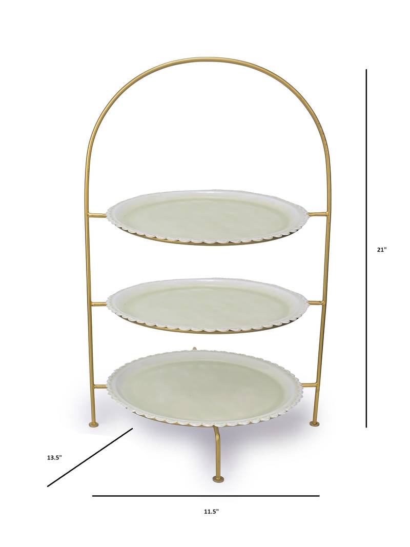 Minty Oasis Cake Stand