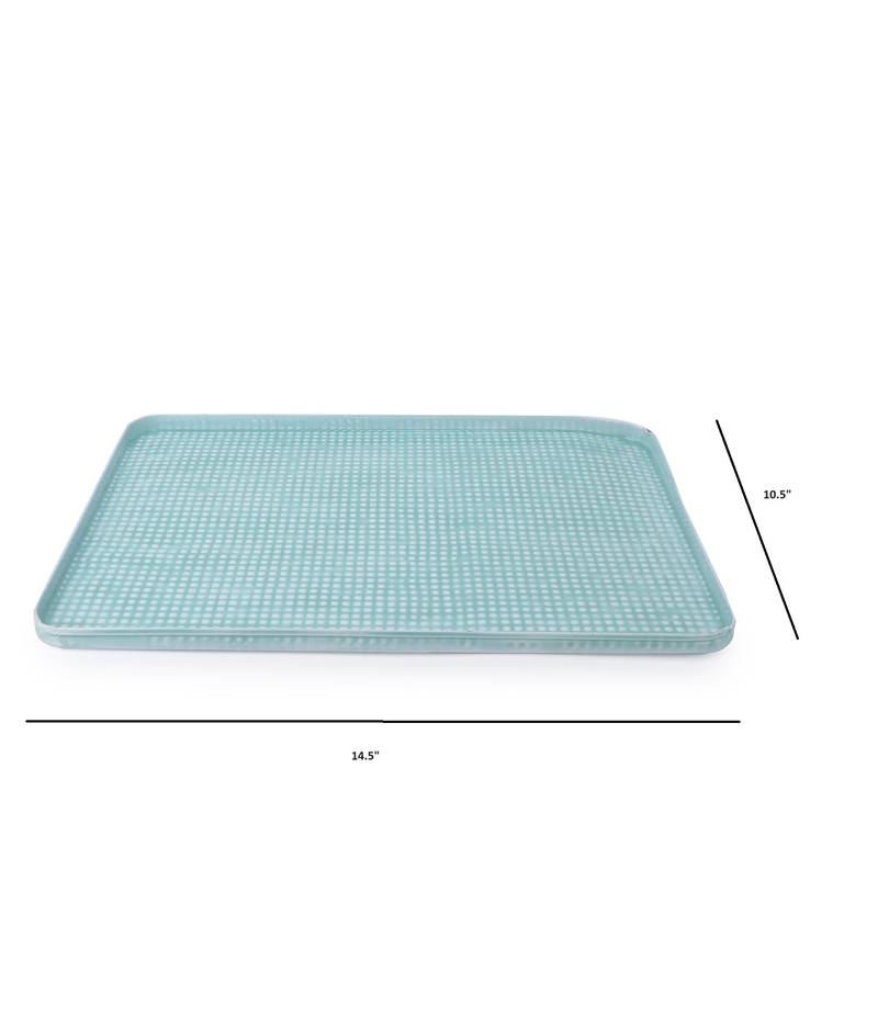Seaside Blue Platter cum Organizer