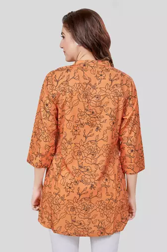 Saree swarg crepe printed short kurti