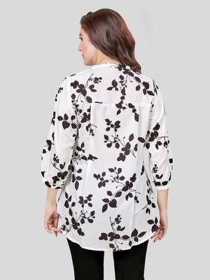 Saree swarg crepe printed short kurti 2