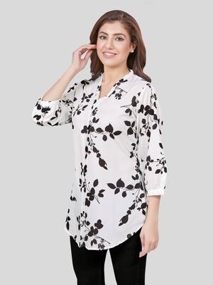Saree swarg crepe printed short kurti 3