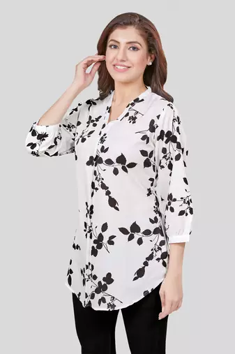 Saree swarg crepe printed short kurti