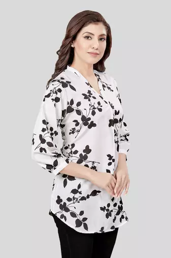 Saree swarg crepe printed short kurti