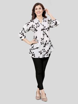 Saree swarg crepe printed short kurti 5