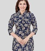 Saree swarg crepe printed short kurti