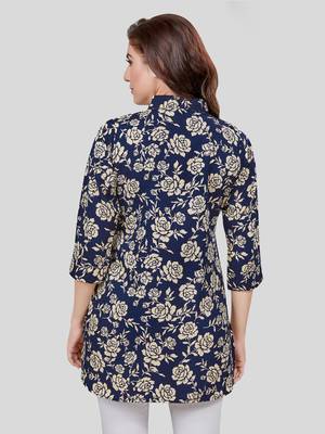 Saree swarg crepe printed short kurti 2