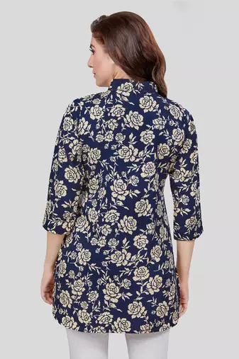 Saree swarg crepe printed short kurti