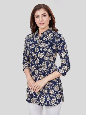 Saree swarg crepe printed short kurti 3