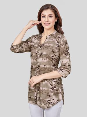  crepe printed short kurti 3