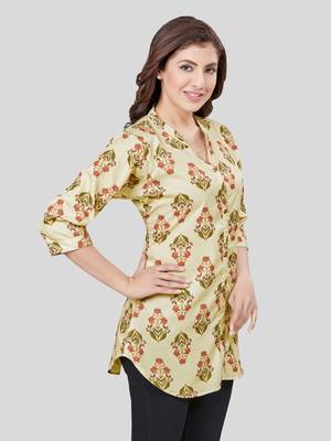 crepe printed short kurti 4