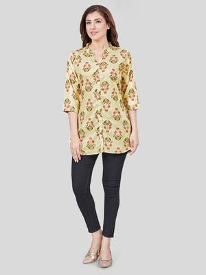  crepe printed short kurti 5