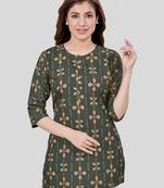 Saree swarg crepe printed short kurti