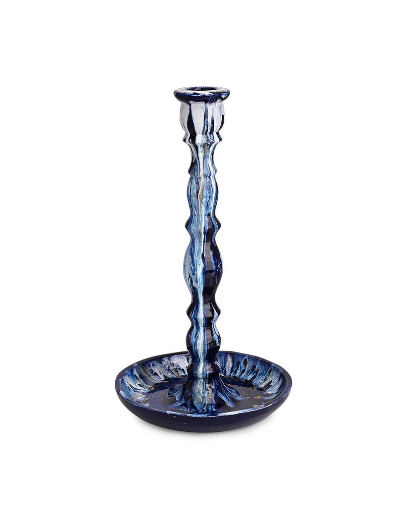 Sapphire Shine Candle Holder