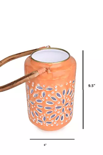 Tangerine Twilight Lantern