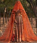 Rust Lehengas