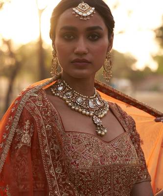 Rust Lehengas 3