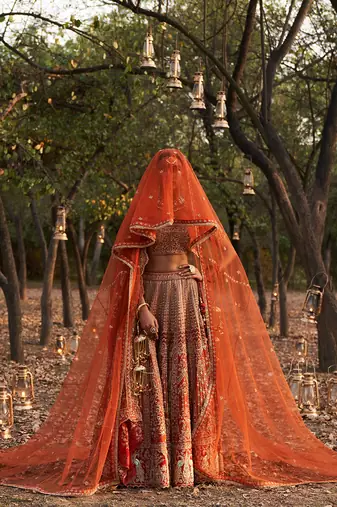Rust Lehengas