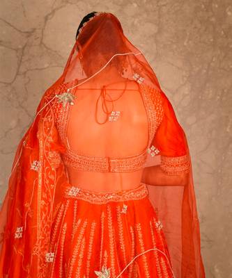 Orange Lehengas 2